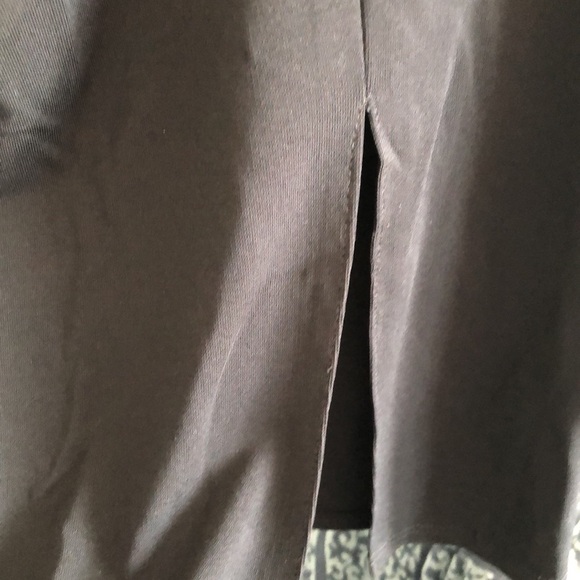 Sz8 Joseph Ribkoff elastic waist black ruched skirt - Picture 3 of 4